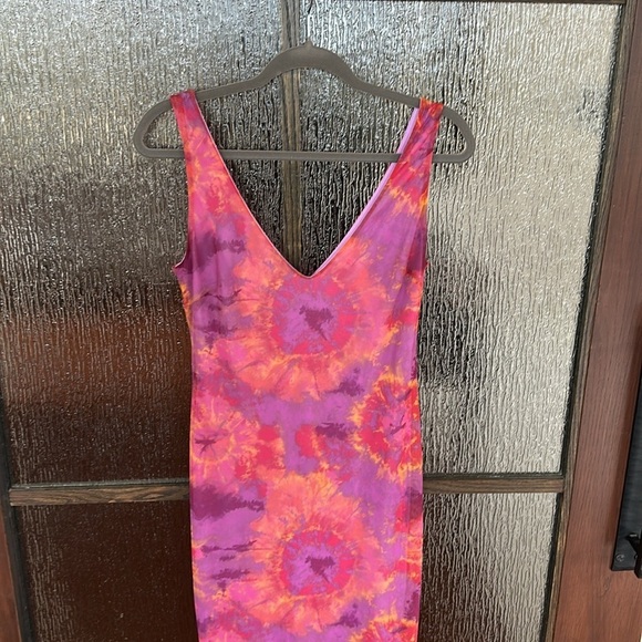 Ronny Kobo Tie Dye Mesh Maxi Dress size medium - Picture 10 of 16